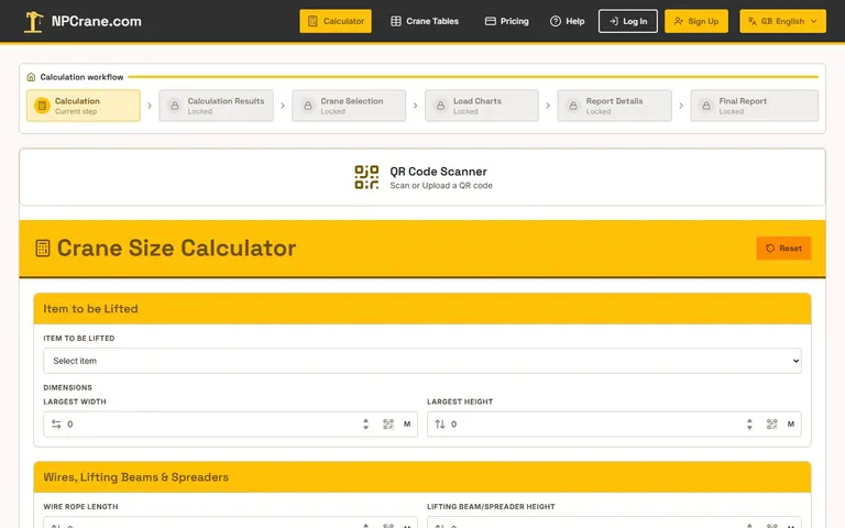 NPCrane application interface